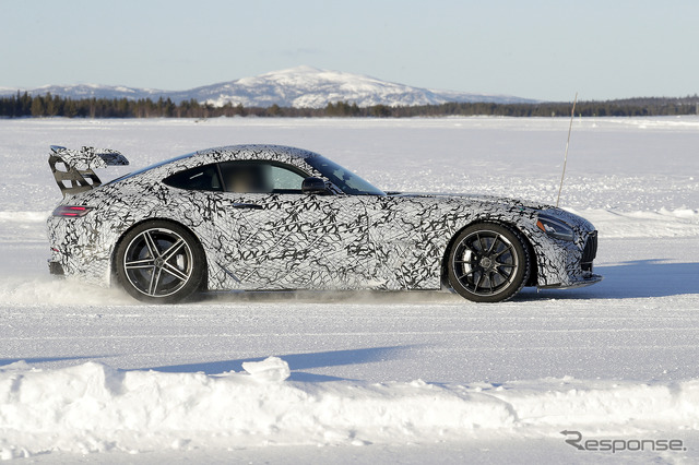 メルセデス AMG GT R ブラックシリーズ開発車両（スクープ写真）