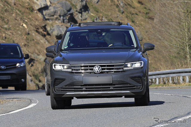 VW ティグアン 改良新型プロトタイプ(スクープ写真)