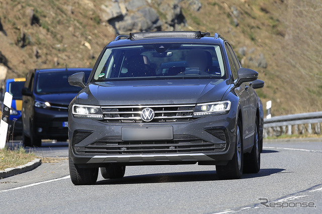VW ティグアン 改良新型プロトタイプ(スクープ写真)