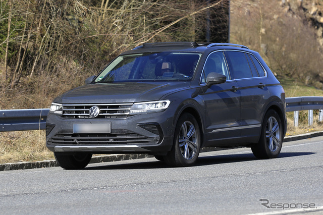 VW ティグアン 改良新型プロトタイプ(スクープ写真)