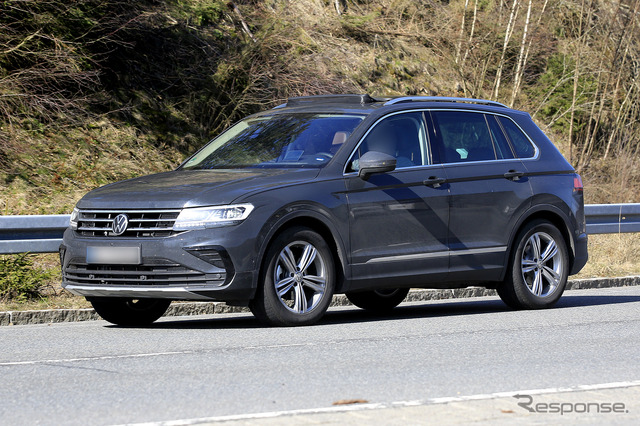 VW ティグアン 改良新型プロトタイプ(スクープ写真)