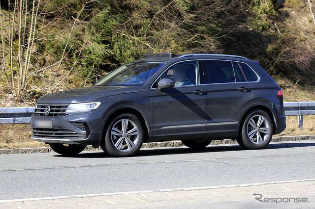 VW ティグアン 改良新型プロトタイプ(スクープ写真)