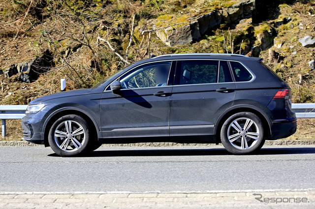 VW ティグアン 改良新型プロトタイプ(スクープ写真)