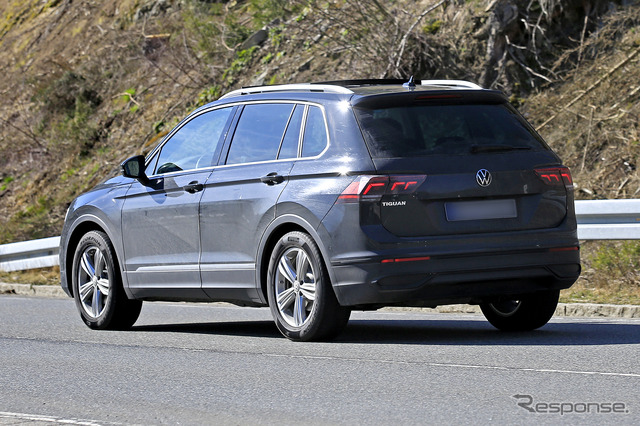 VW ティグアン 改良新型プロトタイプ(スクープ写真)