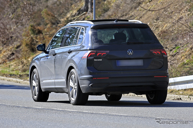 VW ティグアン 改良新型プロトタイプ(スクープ写真)