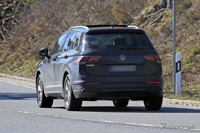 VW ティグアン 改良新型プロトタイプ(スクープ写真)