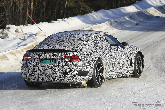 アウディ e-tron GT 開発車両(スクープ写真)