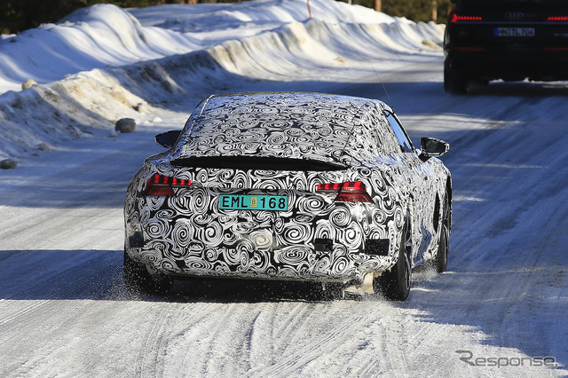 アウディ e-tron GT 開発車両(スクープ写真)