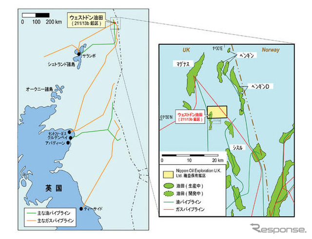 新日石グループなど、北海油田で生産設備の建設を開始