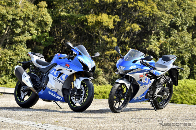 GSX-R1000R、GSX-R125（100周年記念特別カラー）