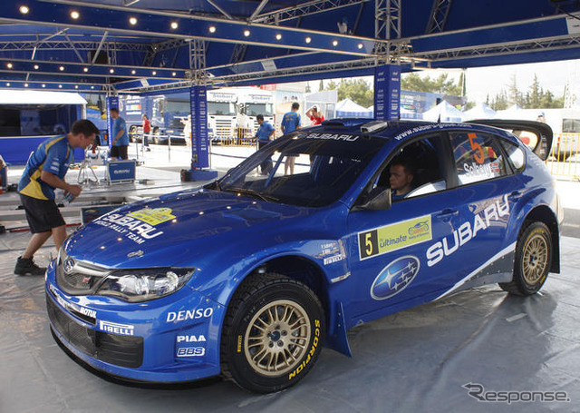 【スバルWRC】写真蔵…インプレッサWRC2008、表彰台デビュー