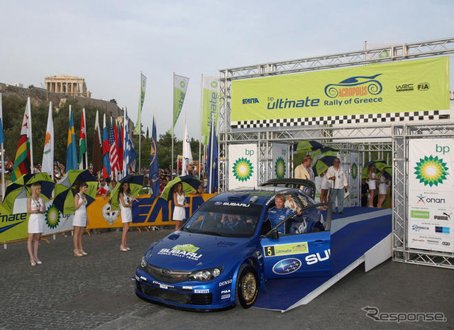 【スバルWRC】写真蔵…インプレッサWRC2008、表彰台デビュー