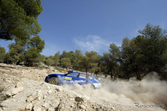 【スバルWRC】写真蔵…インプレッサWRC2008、表彰台デビュー