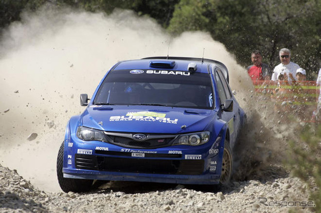 【スバルWRC】写真蔵…インプレッサWRC2008、表彰台デビュー