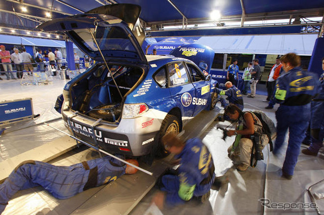 【スバルWRC】写真蔵…インプレッサWRC2008、表彰台デビュー