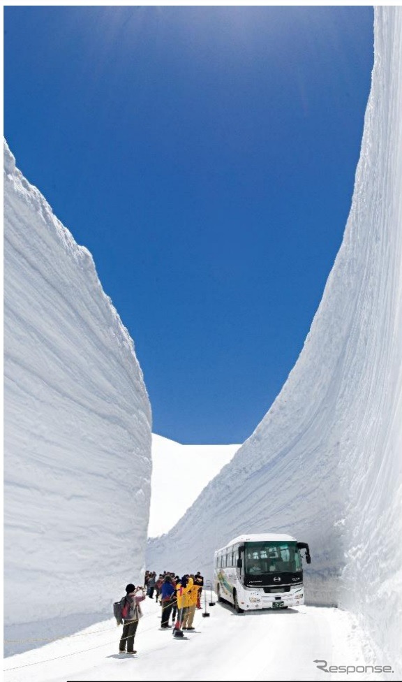 立山黒部アルペンルート、雪の大谷