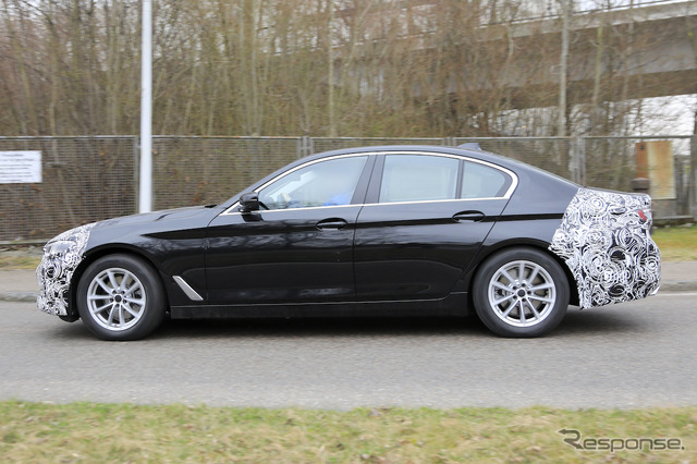 BMW 5シリーズ 改良新型プロトタイプ(スクープ写真)