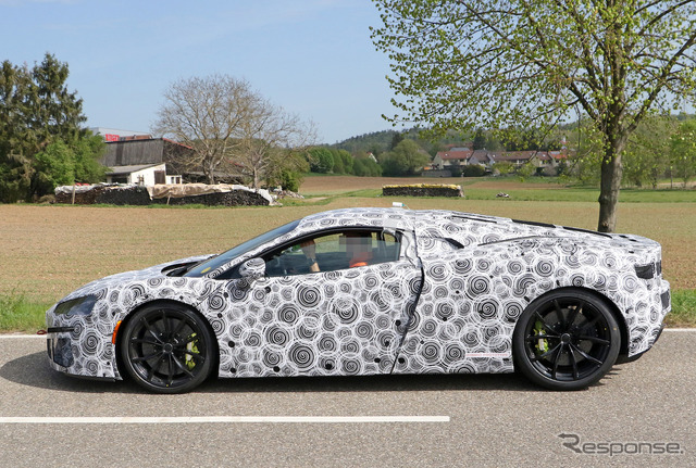 マクラーレンの新型ハイブリッド車のプロトタイプ(スクープ写真)
