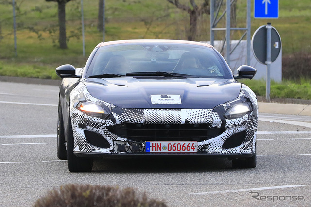 フェラーリ ポルトフィーノ 改良新型プロトタイプ(スクープ写真)
