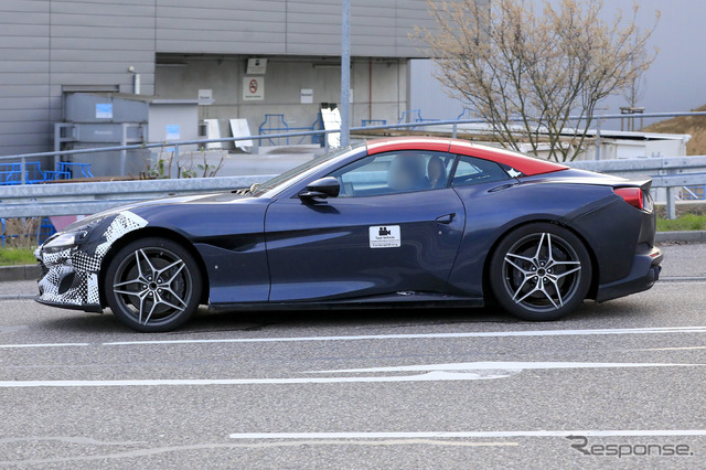 フェラーリ ポルトフィーノ 改良新型プロトタイプ(スクープ写真)