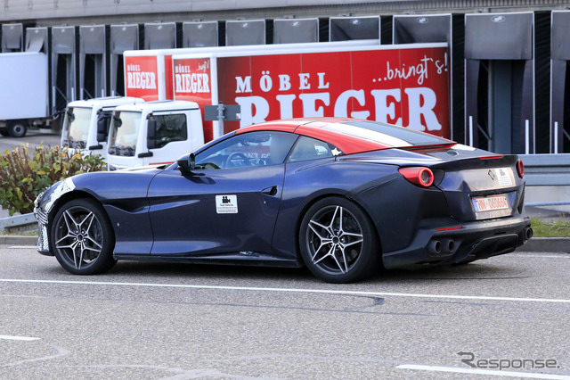 フェラーリ ポルトフィーノ 改良新型プロトタイプ(スクープ写真)