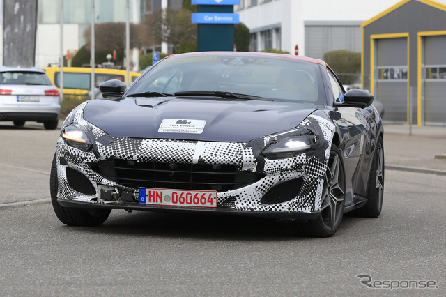 フェラーリ ポルトフィーノ 改良新型プロトタイプ(スクープ写真)