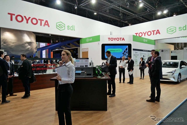 トヨタはスマホ連携の「SDL」対応をグローバルで進めている(2019年2月、MWC)