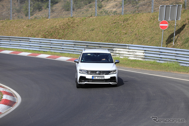 VW ティグアンR 開発車両(スクープ写真)