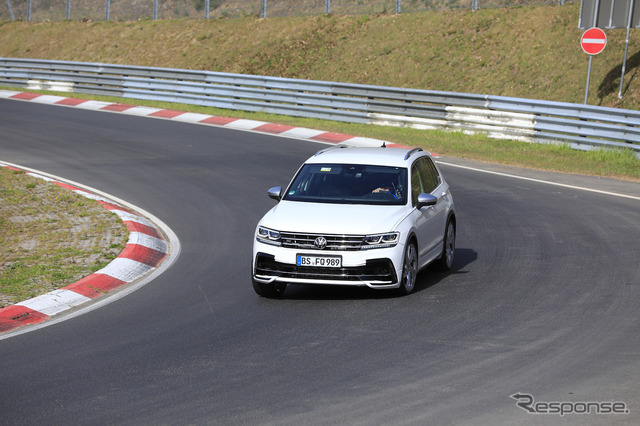 VW ティグアンR 開発車両(スクープ写真)