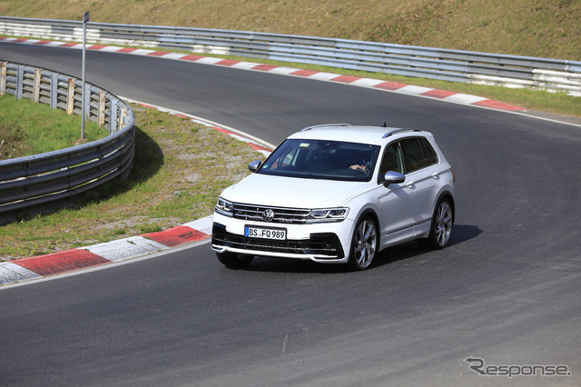 VW ティグアンR 開発車両(スクープ写真)
