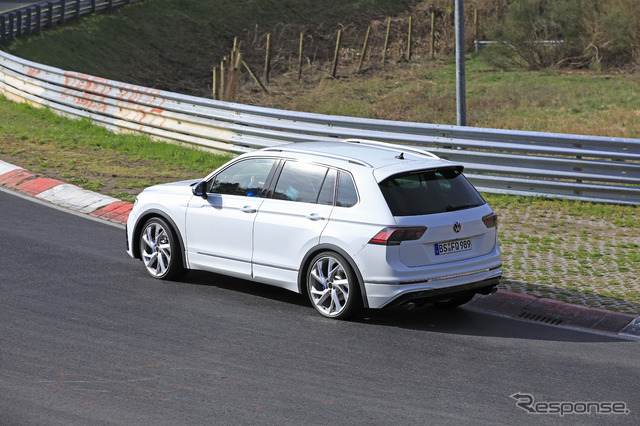 VW ティグアンR 開発車両(スクープ写真)