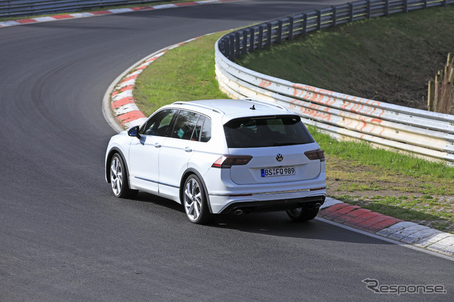 VW ティグアンR 開発車両(スクープ写真)