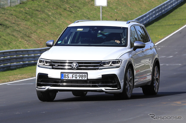 VW ティグアンR 開発車両(スクープ写真)