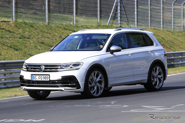 VW ティグアンR 開発車両(スクープ写真)
