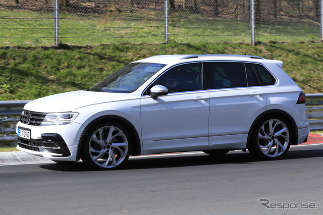VW ティグアンR 開発車両(スクープ写真)