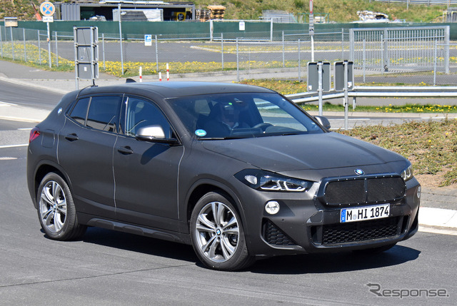 BMW X2 改良新型プロトタイプ(スクープ写真)