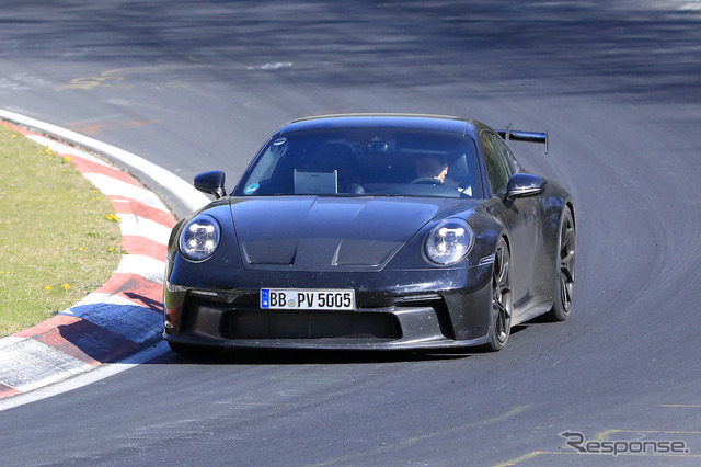 ポルシェ 911 GT3 開発車両（スクープ写真）