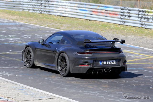 ポルシェ 911 GT3 開発車両（スクープ写真）