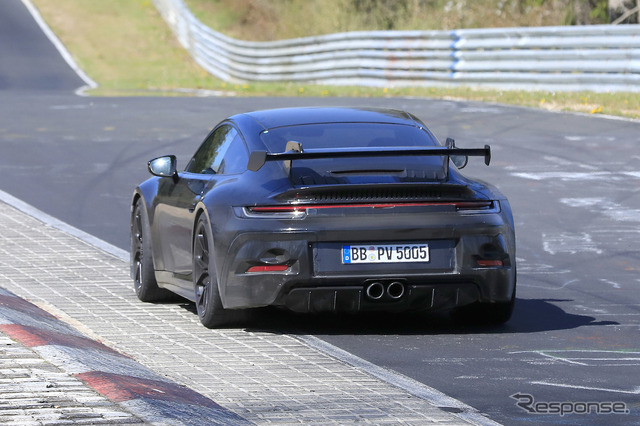 ポルシェ 911 GT3 開発車両（スクープ写真）