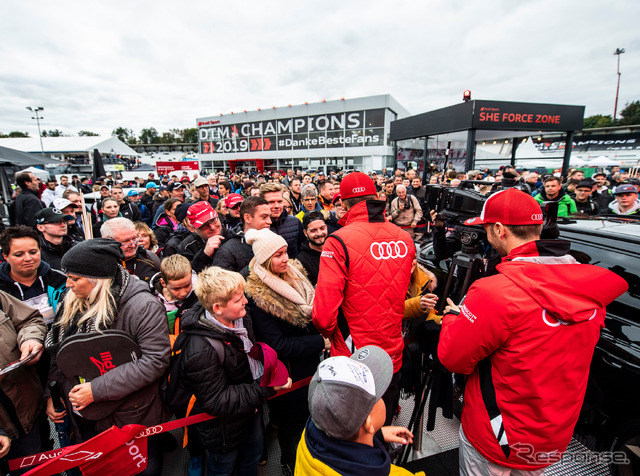 DTM 2019年シーズン最終大会の模様（開催地：ホッケンハイム）。