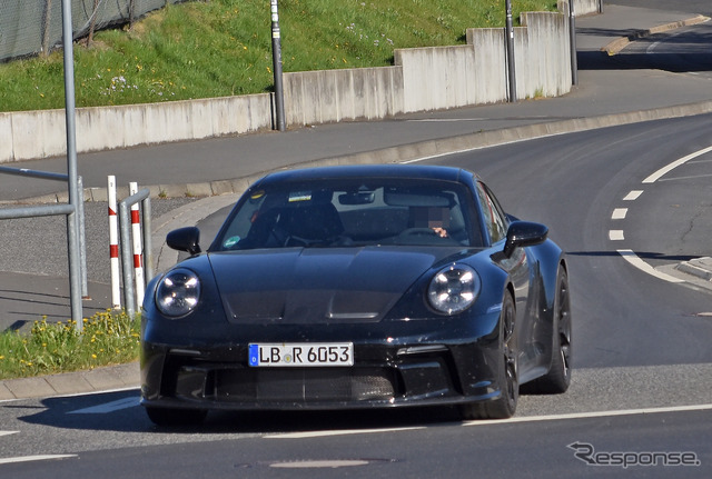 ポルシェ 911 GT3 ツーリング 開発車両(スクープ写真)