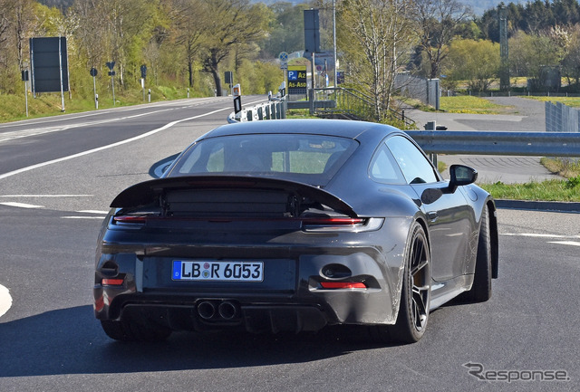 ポルシェ 911 GT3 ツーリング 開発車両(スクープ写真)