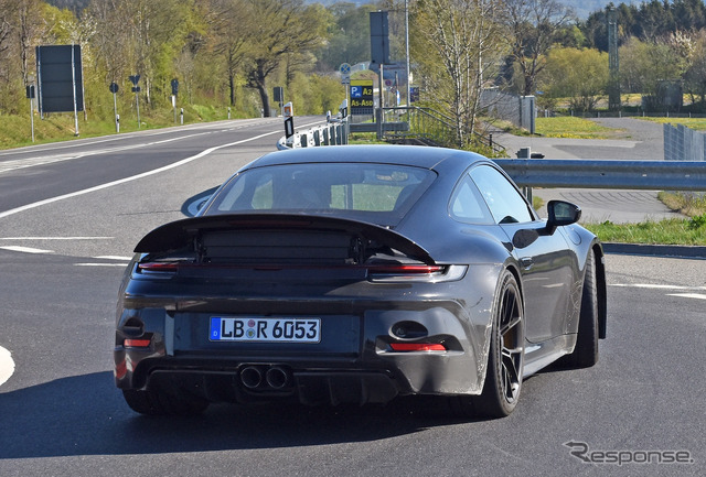 ポルシェ 911 GT3 ツーリング 開発車両（スクープ写真）