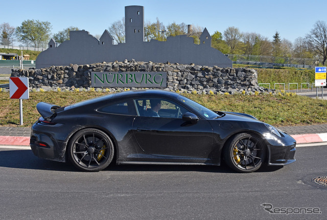 ポルシェ 911 GT3 ツーリング 開発車両（スクープ写真）