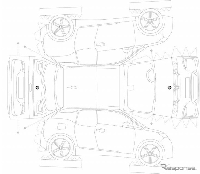 BMW i3 のペーパークラフト