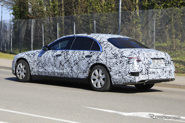 メルセデスベンツ Sクラス ガード 開発車両(スクープ写真)