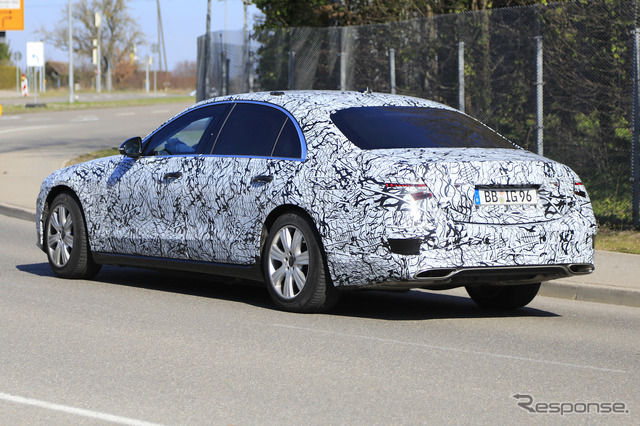メルセデスベンツ Sクラス ガード 開発車両(スクープ写真)