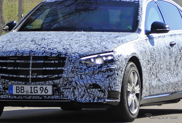メルセデスベンツ Sクラス ガード 開発車両(スクープ写真)