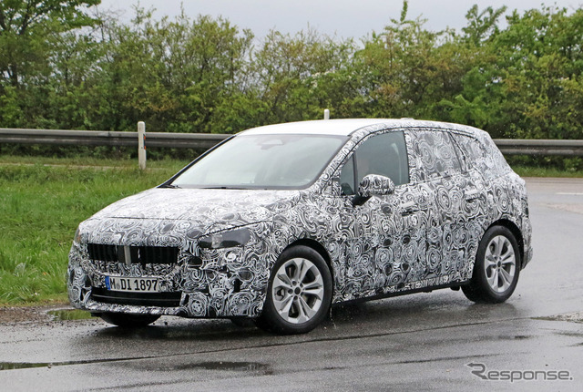 BMW 2シリーズ アクティブツアラー 次期型プロトタイプ(スクープ写真)
