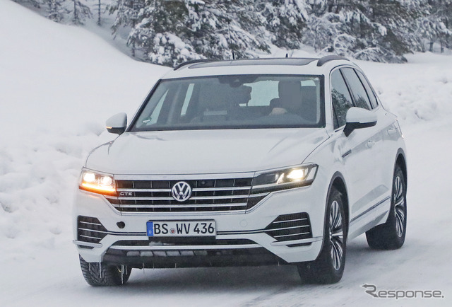 VW トゥアレグ GTE 開発車両(スクープ写真)